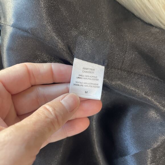 Chaser Faux Fur Party Coat Jacket Multi Color Size M New Years Event Vegas Club - Picture 7 of 13